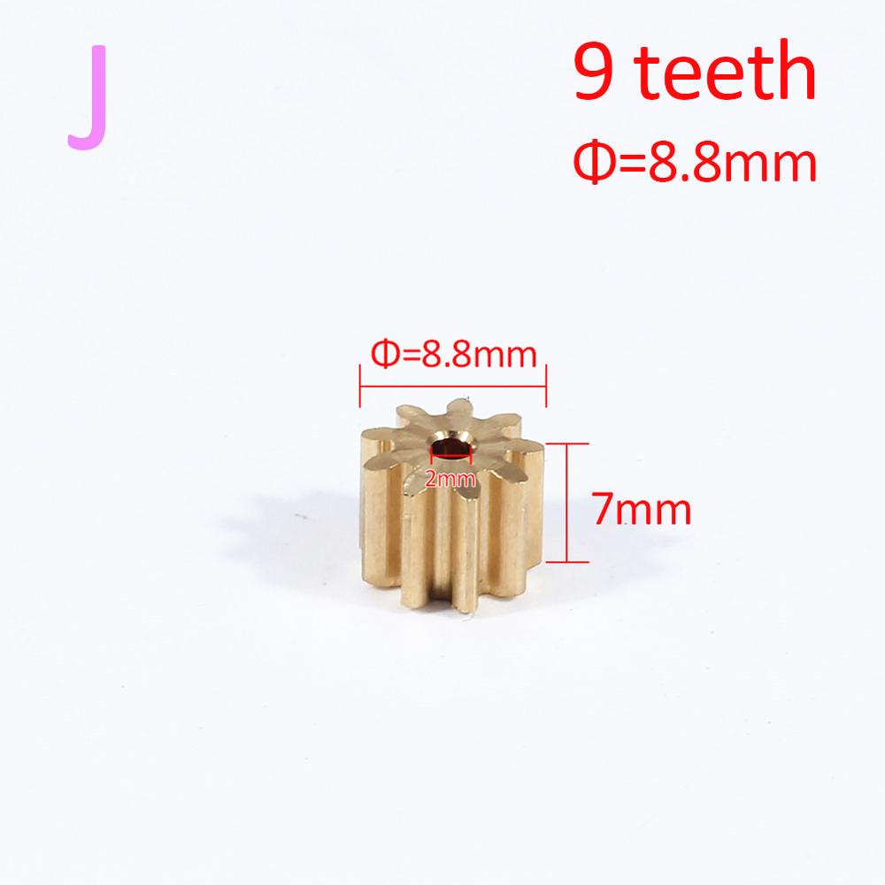 AZGIANT 1PC 8/9/10/11/12 teeth copper car motor gear for FC280 260 130 140 motor international standard universal pinion brass: J