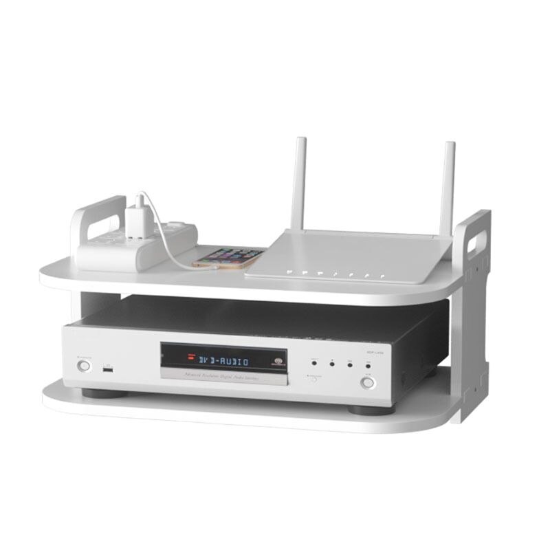Wall Mounting Metal Wireless Wifi Router Boxes/TV Set-Top Box/DVD Player Stand/Telephone Holder Rack Shelf Bracket