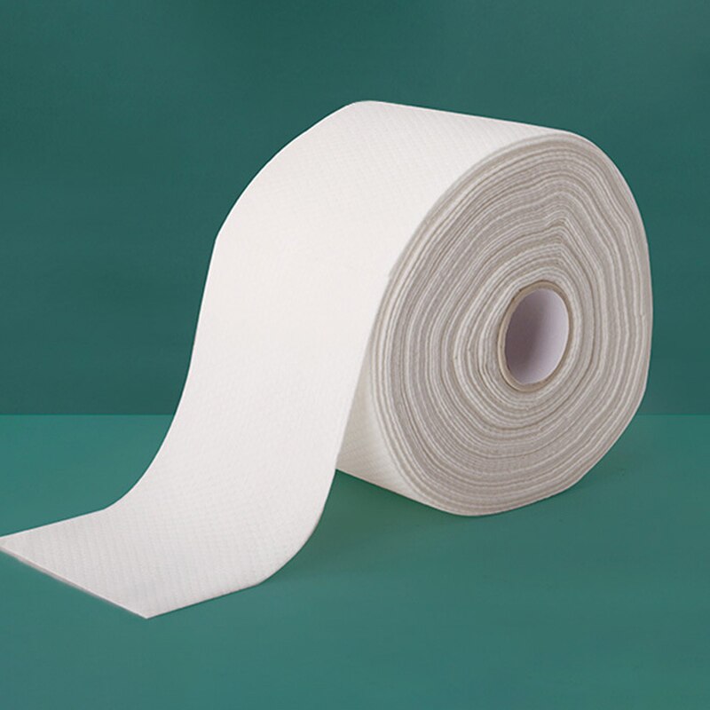 1 Roll Disposable Facial Cleansing Towel Thick Cotton Pattern Pearl Pattern Cleansing Towel Facial Wash Towel Makeup Tools