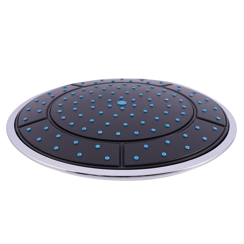 1 sztuk 25Cm z tworzywa sztucznego okrągły kształt opady deszczu zasilany energią słoneczną prysznic deszczownica dachu głowica prysznicowa dysza akcesoria kabinowe