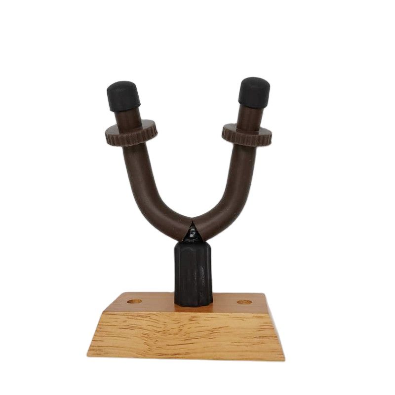Wall Mount Ukulele Gitaar Hanger Haak Klassieke Ukulele Luit Houder Keeper Auto Grip Systeem Rubber Kussen Houten Basis