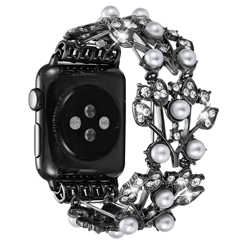 Bracelet Bling pour femmes pour Apple Watch, en métal, bijoux pour iWatch série 1 2 3 4 5, Bracelet montre Bling