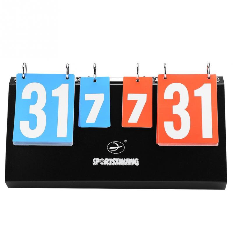 Draagbare 4 Digit Sport Concurrentie Scorebord Voor Tafeltennis Basketbal Badminton Voetbal Volleybal Score Boards: Default Title