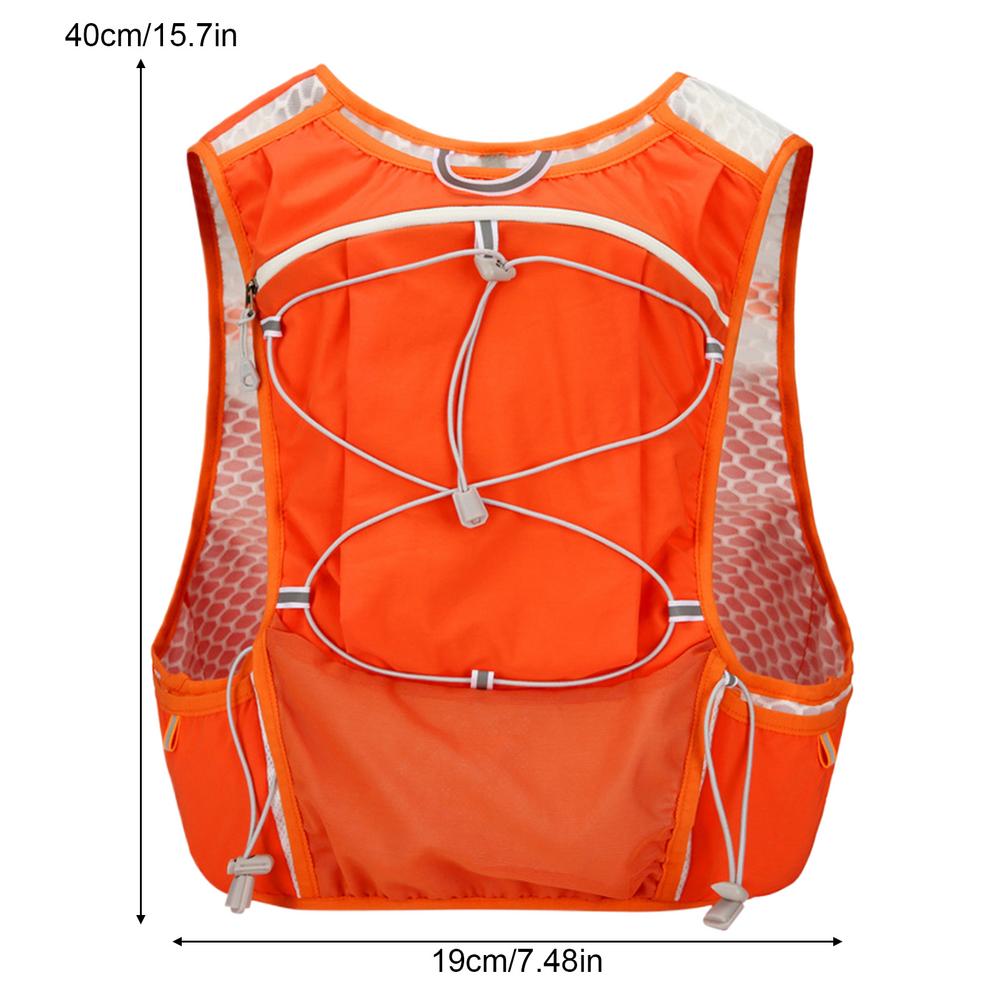 Laufende Trink weste Rucksack Lauf wasser weste auslaufs ichere Trink blase Daypack Wasser blasen tasche für den Laufsport: Orange