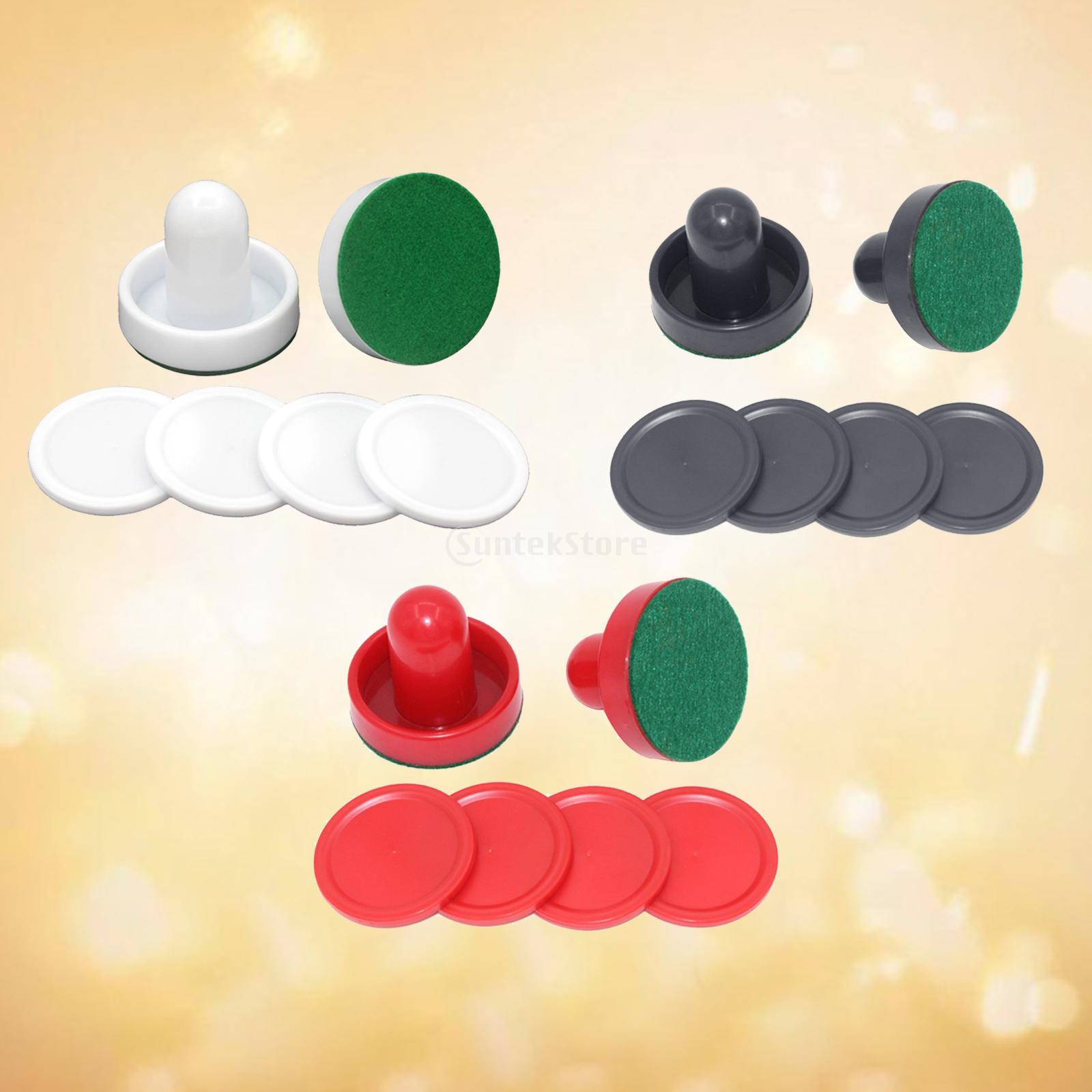 Air Hockey pagaie e Pucks in plastica portieri accessori di ricambio per tavolo da gioco festa a casa viaggi regalo di intrattenimento universale