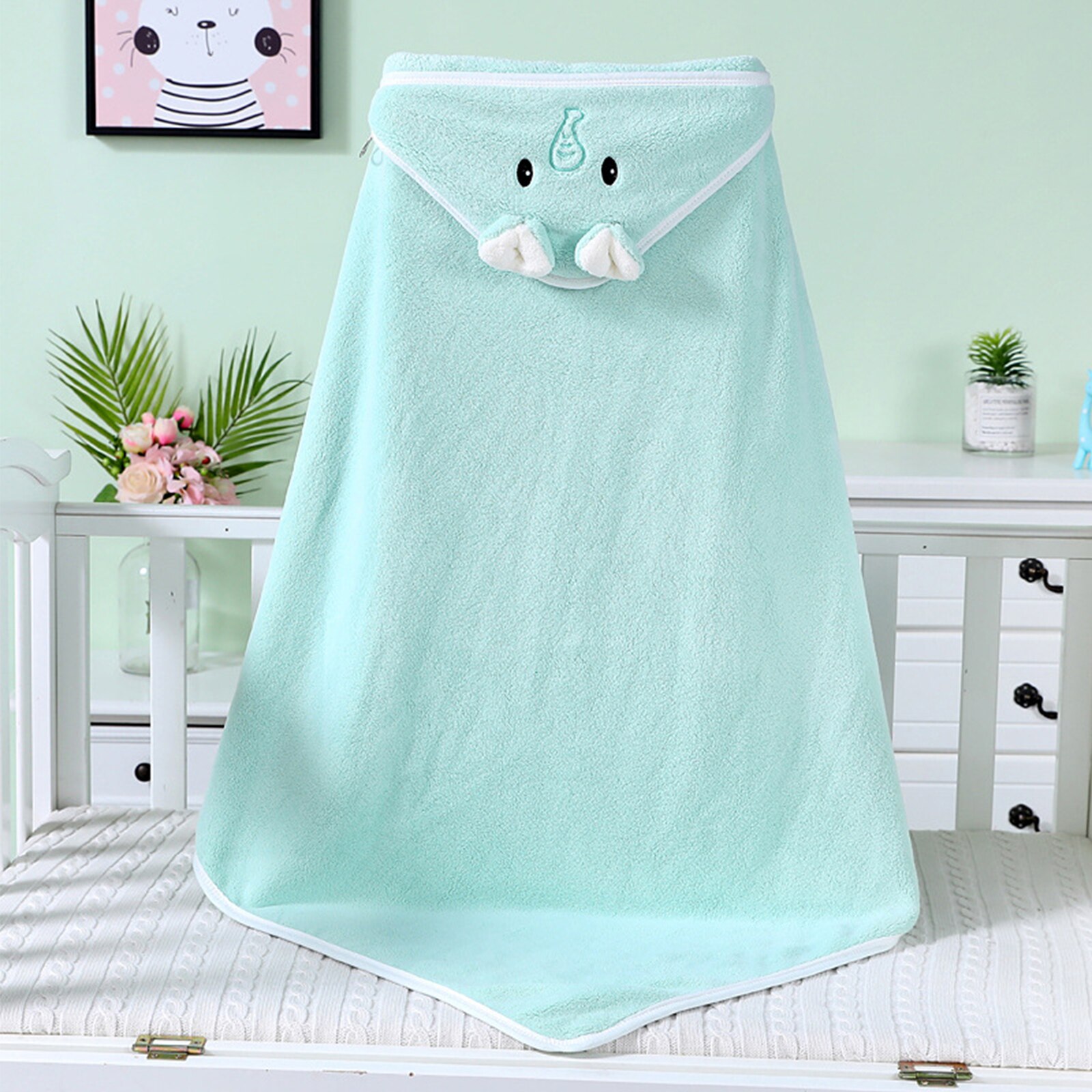 Serviette Capuche En Coton Biologique 105x105 Po Grandado