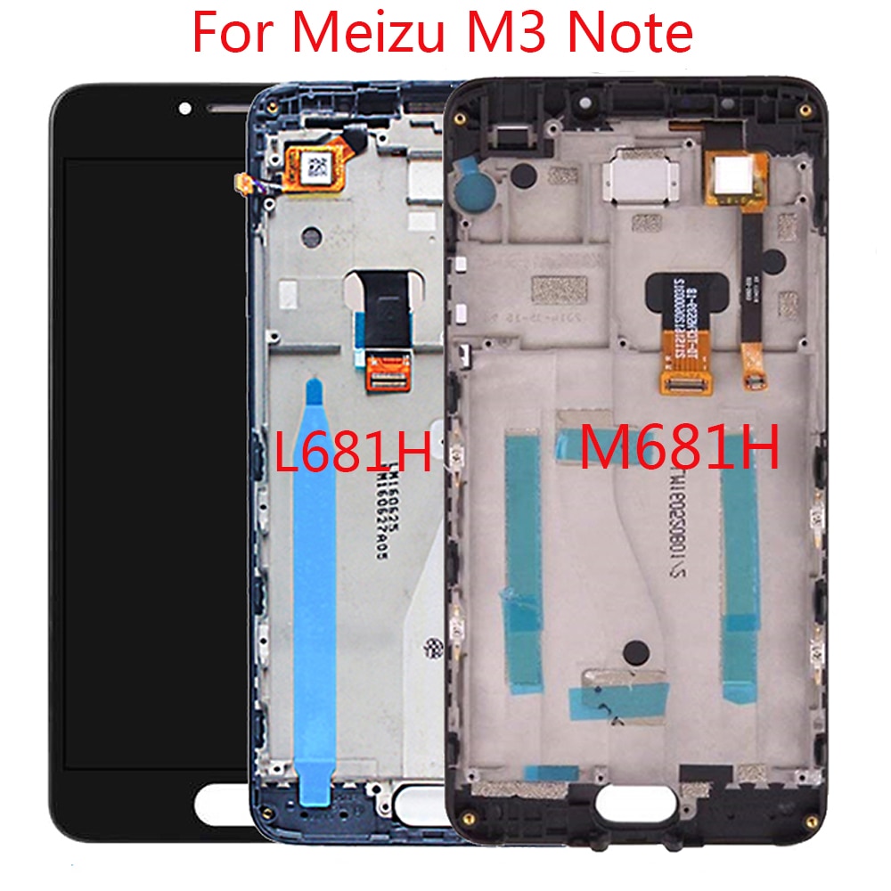 Original 5.5'' LCD For Meizu M3 Note LCD Display Touch Screen Digitizer Assembly For Meizu M3 Note M681H L681H LCD Replacement