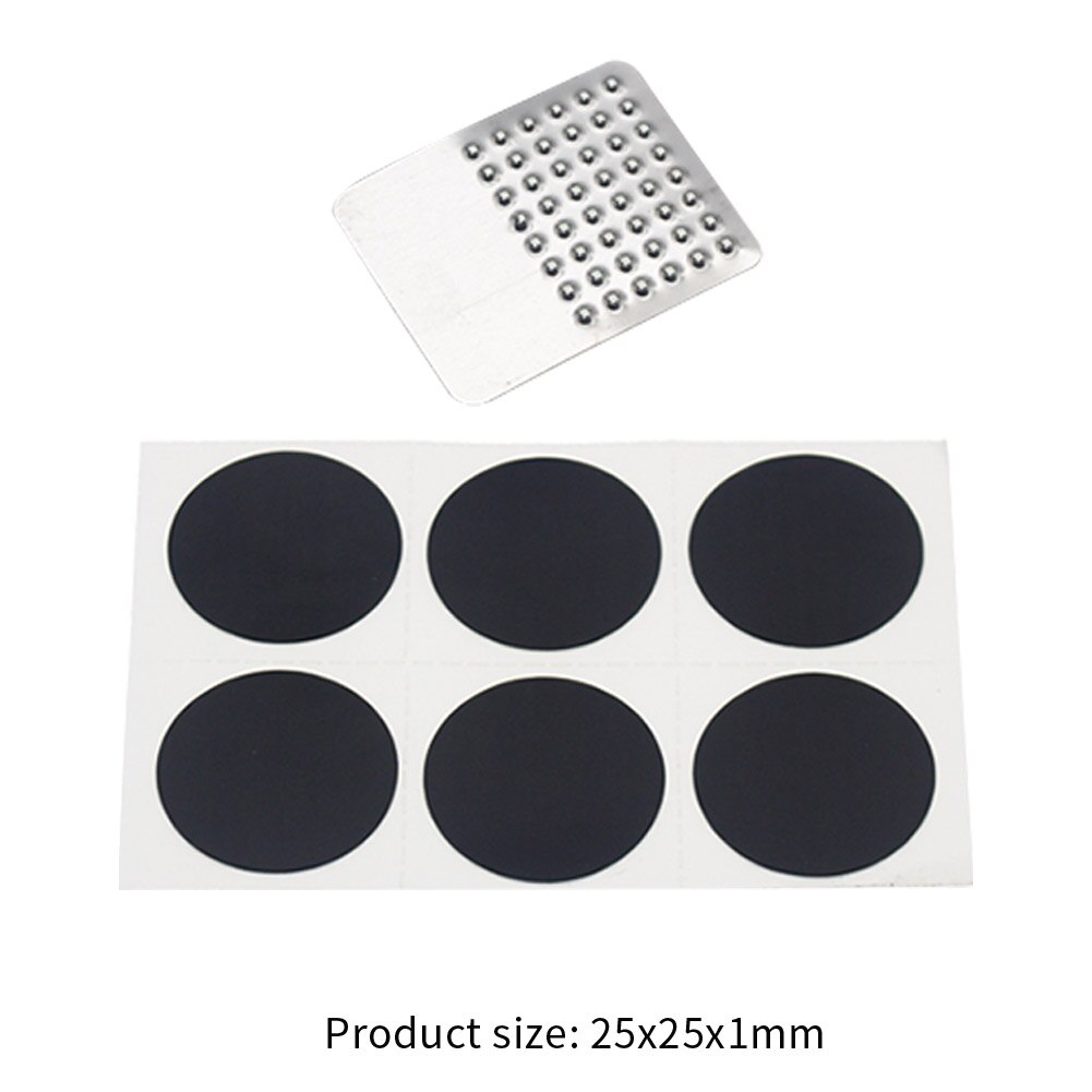 Inner Tube Patches Bike No Glue Bicycle Tire Repair Tools Kit Riding Parts Easily Installation Personal Bicycle Parts: 6 pcs
