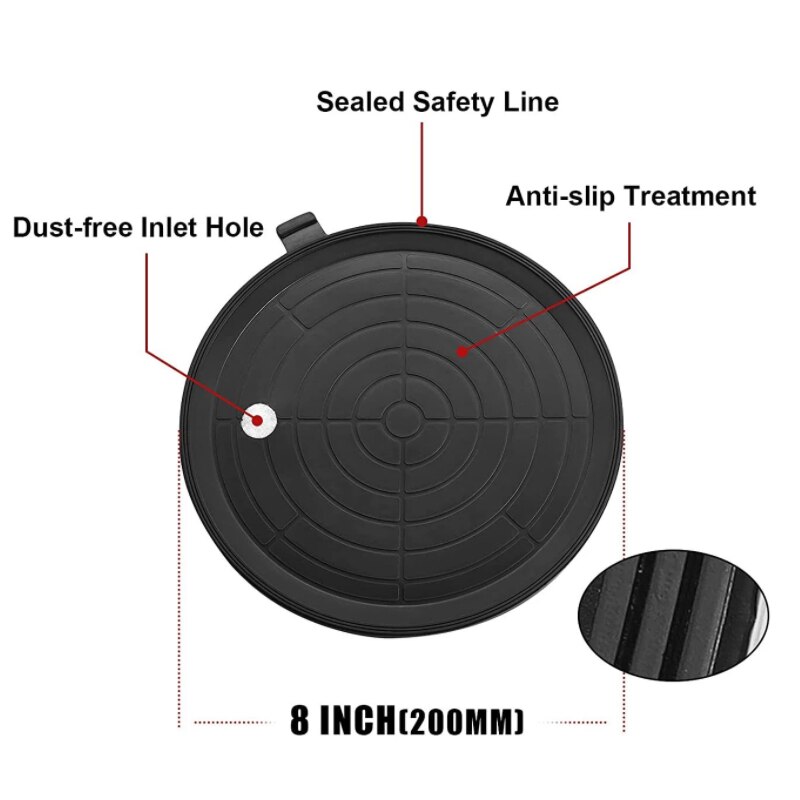 8inch Vacuum Suction Cup Heavy Duty Vacuum Lifter Sucker Carrier for Glass Granite Tile Manual Lifting with Strong Suction