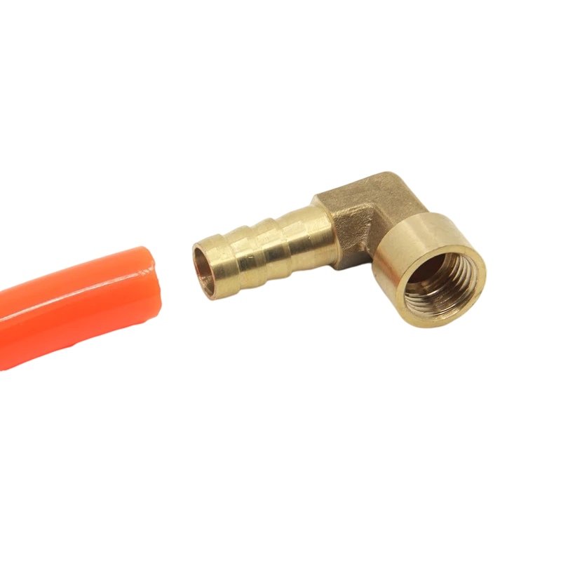 Kolanko mosiężne złącze kolczaste 8 ~ 16 mm króciec do węża X 1/4 "3/8" 1/2" adapter złącza z gwintem wewnętrznym do paliwa gaz woda miedź