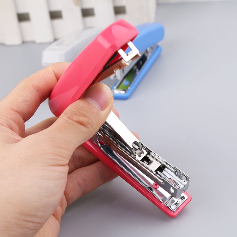 Portable Metal Manual Stapler Uses No.10 Staples Desktop School Office Supplies K5DB