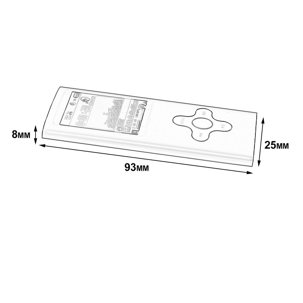 1.8 Inch Kleurenscherm MP4 Speler Ingebouwde 8Gb Geheugen Video Raido Fm Muziekspeler Voice Recorder