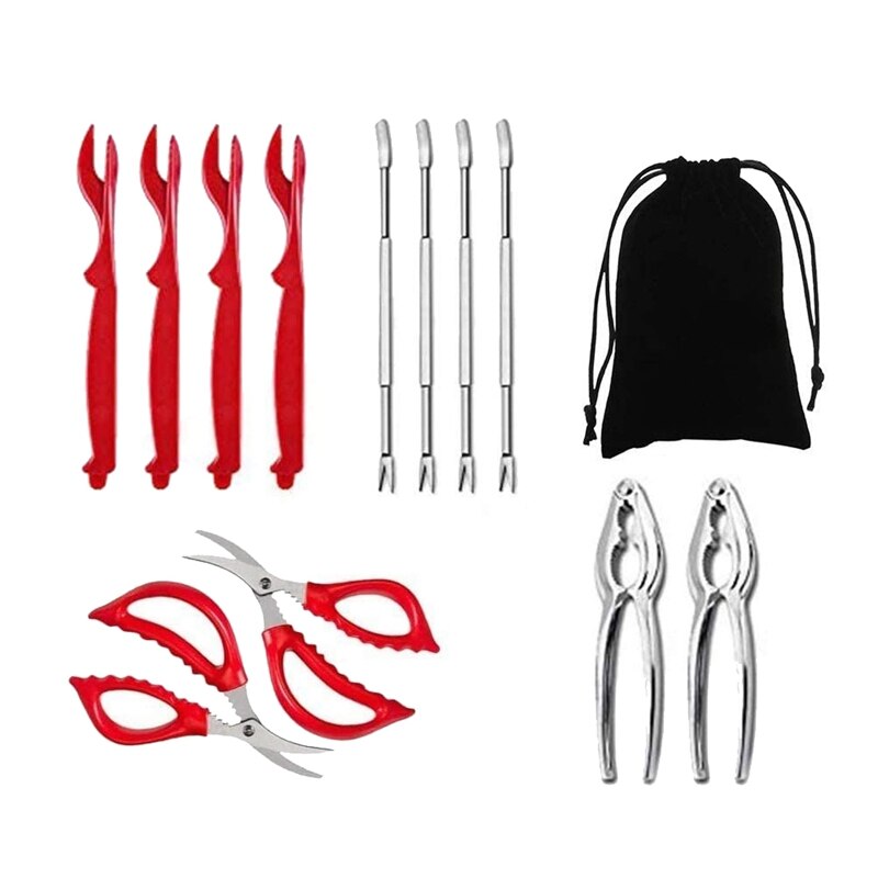 Utensilios para marisco de pata de cangrejo galletas herramientas tuerca Cracker tenedores langosta pierna desgranadora de accesorios de cocina: Default Title