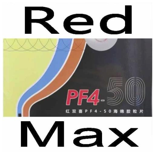 Original neue DHS PF4-50 PF4 50 tischtennis gummi mit hoher elastischer schwamm anzug für junge menschen und neue spieler: rot Max