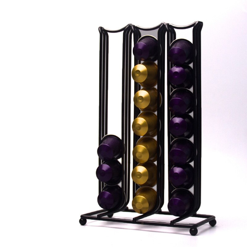 Nespresso kapselholder stativ til kaffepudeholder 42 pc kapsler kaffedisplaystativ til opbevaring af kapselholder
