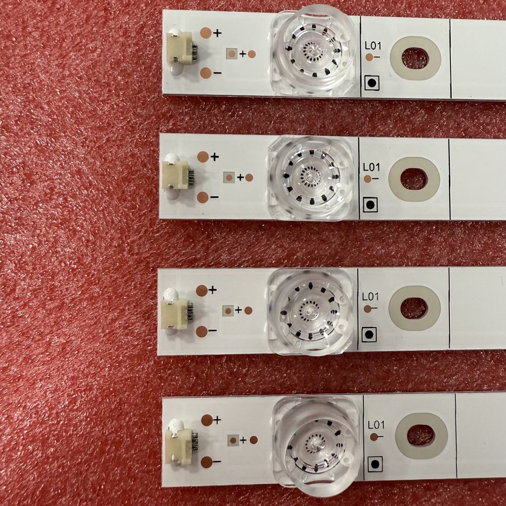 4 unids/set tira de LED 8LED para Hisense H43A6100 43H6E 43R6E 43H7608 43R6109 Sharp LC-43N7003U TV43-4X8 43RGE JHD425S1U51