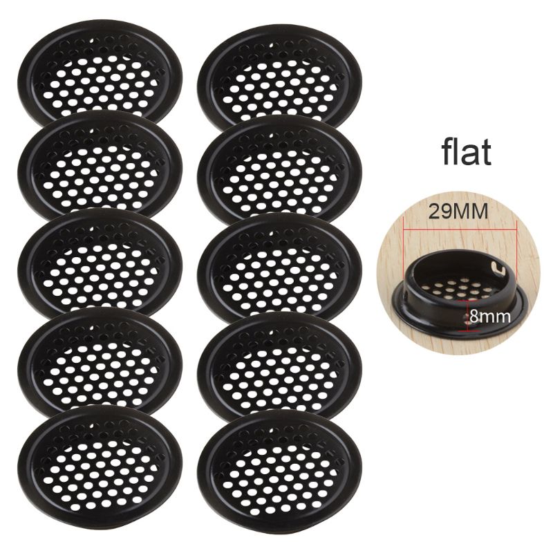 Garderobe Kast Mesh Gat Rvs Louvre Air Vent Ventilatie Cover Set G8TB: Flat-29mm