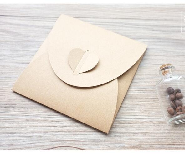 (10 stks/partij) 250gsm Kraft CD Papieren Case Blanco Kraft Enveloppen Natuurlijke Kleur Plain Kraftpapier Envelop CD/DVD Papieren zak