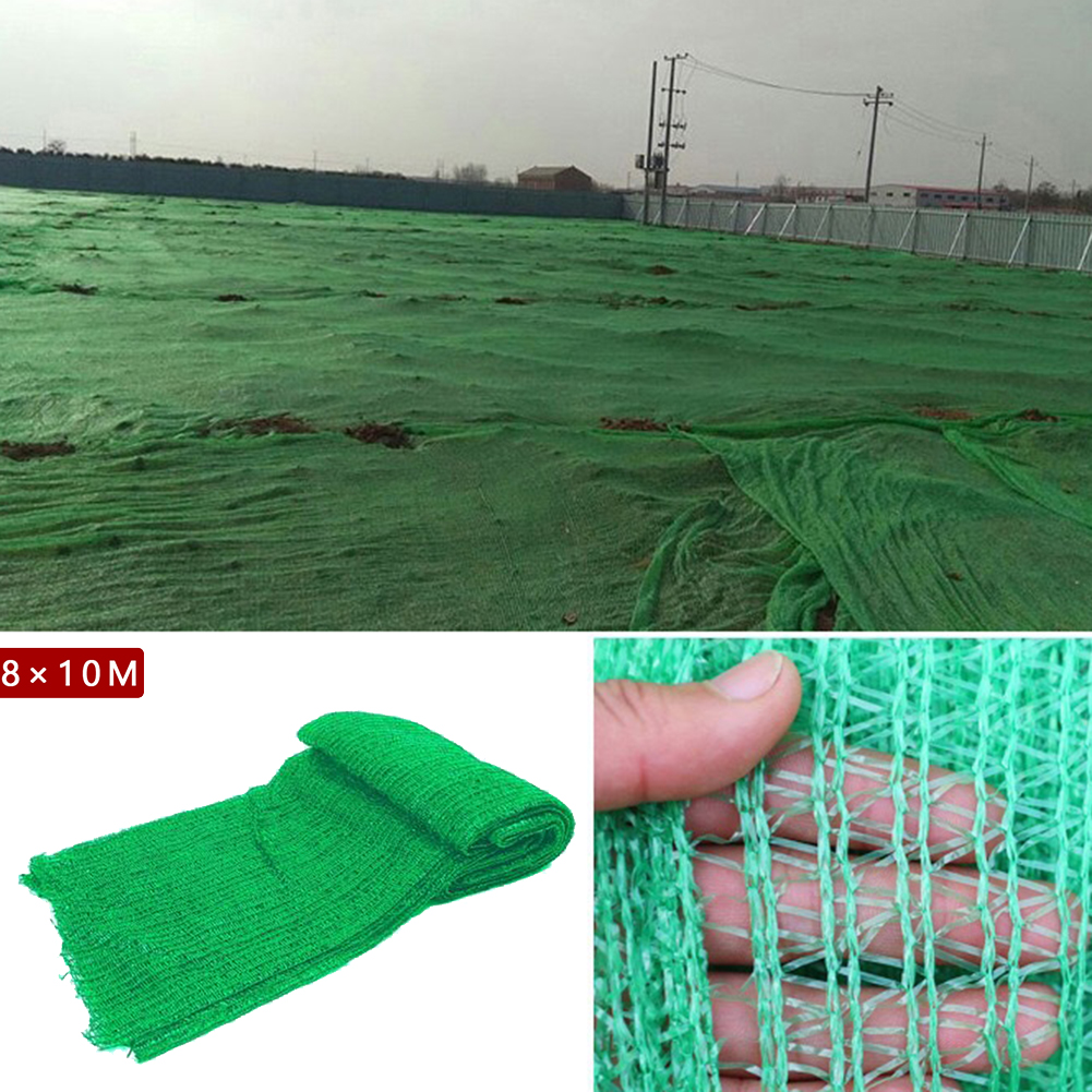 8*10M 3-Pin Green Stofdicht Netto Bouwplaats Zand Cover Bescherm Netto Dak Cover cooling Polyethyleen