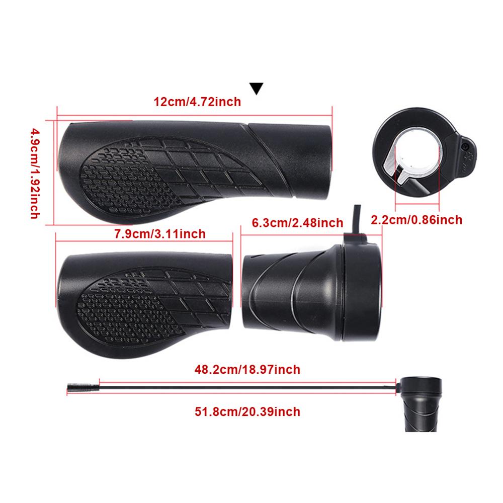 Ebike Half Twist Throttle for Bafang BBS Mid Drive Motor Speed Control Throttle Electric Bicycle Accessories: Default Title