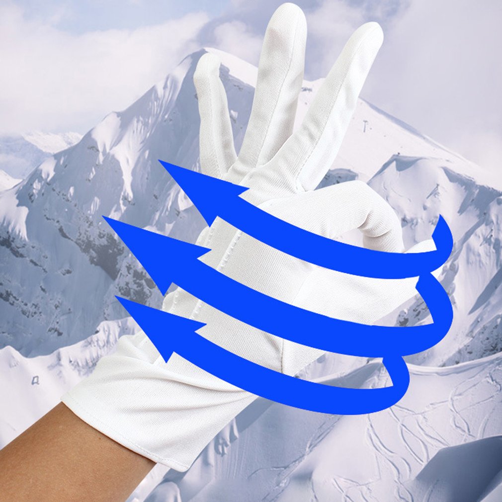 Gants blancs en coton pour hommes, pour se laver les mains, pour éviter le fil de coton fin, col rond, sans manches