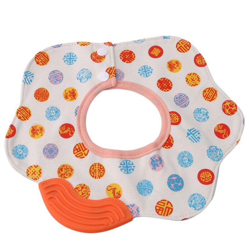 Baby bib 360 Degree Soft Breathable cartoon printing baby care practical bibs baby care supplies: round figure