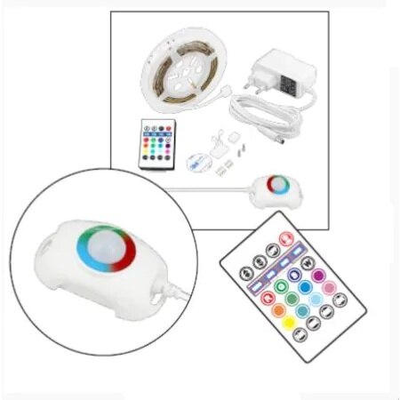 Motion Sensor Rgb Led Strip Seti-Kumandalı-1.5 Meter