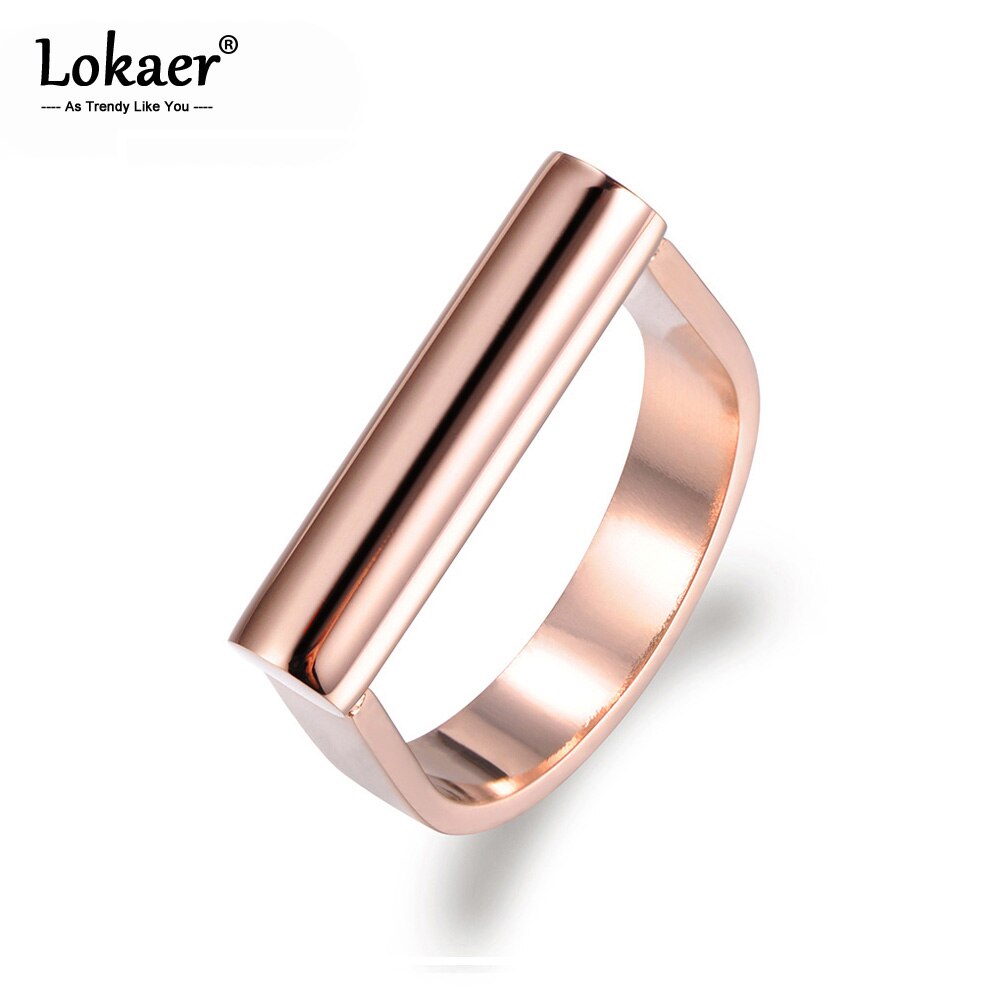 Lokaer Originele Liefde Klassieke Ring Trendy Titanium Rvs Engagement Wedding Rings Voor Vrouwen Meisjes Sieraden R17042