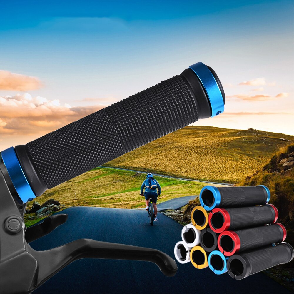 Mtb Fiets Grips Bilaterale Slot Fiets Handvat Bar Grips Fietsonderdelen Antislip Mountainbike Accessoires Fietsen Grips
