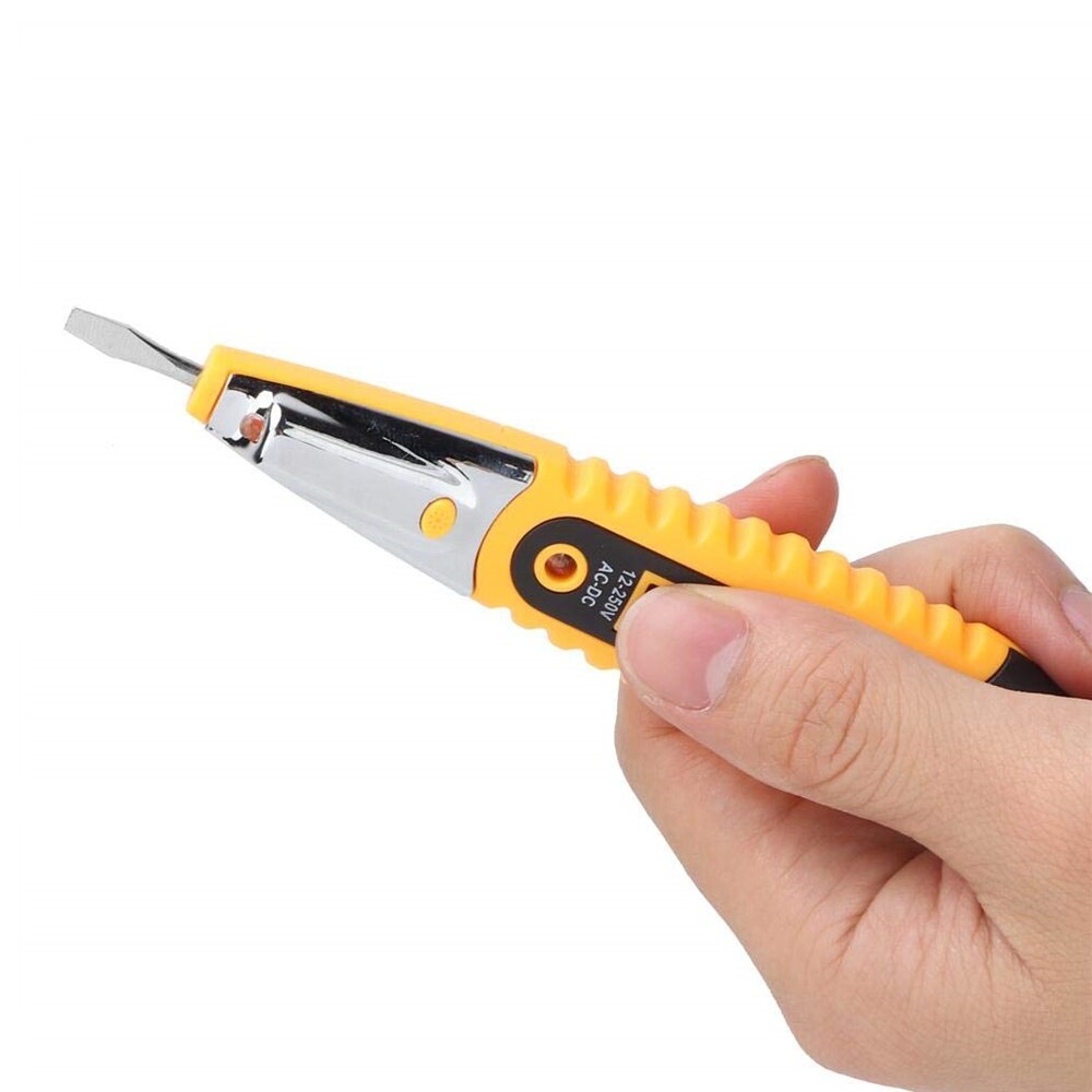 Lápiz de prueba Digital, Detector de voltaje eléctrico, pluma con pantalla LCD, destornillador AC/DC 12-250V para herramientas de electricista