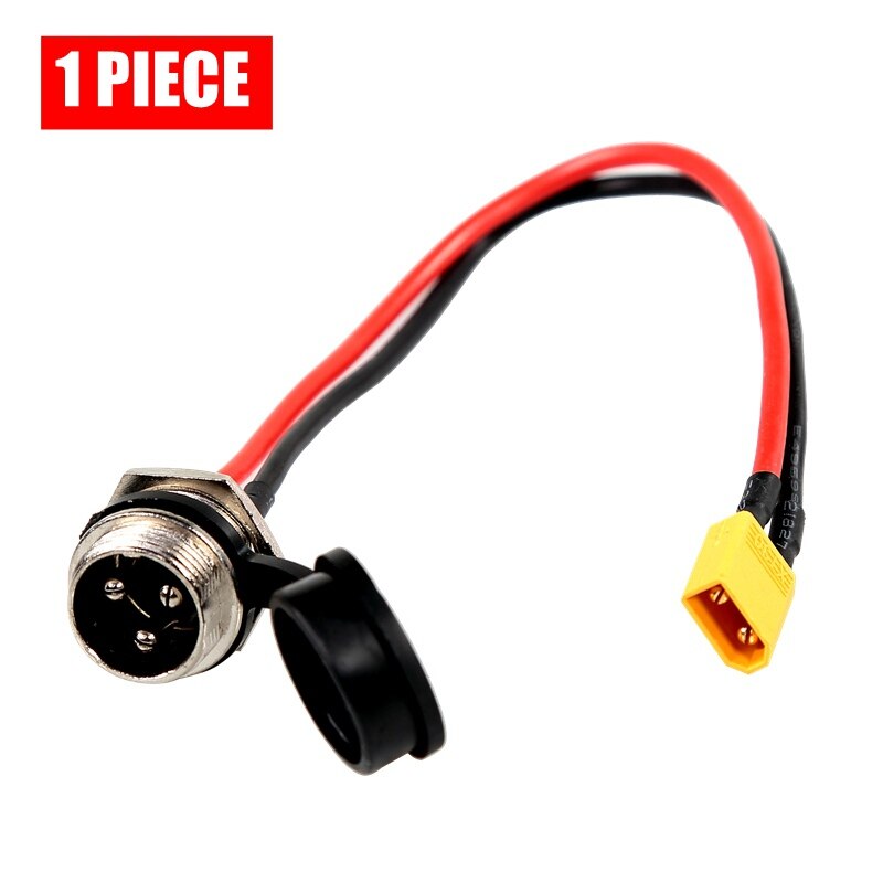 Puerto de carga Universal GX16 de 3 pines para patinete eléctrico, GX-16 VSETT para enchufe de 8, 8, 9, 9, 10, ZERO 8, 9, 10, 8X, 10X, 11X, Speedual: 1 piece