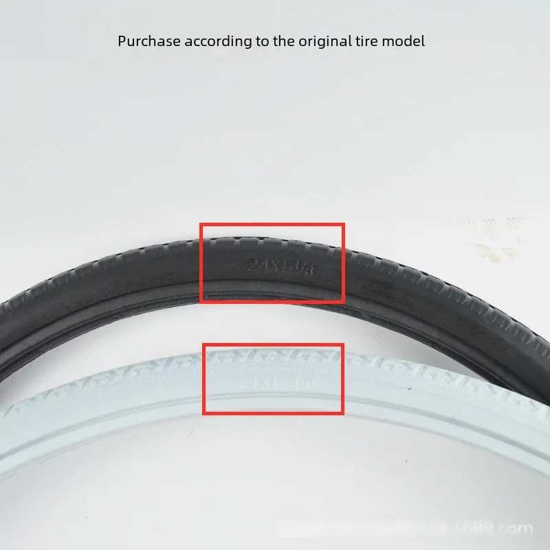 Massieve banden voor fietsen, rolstoelen en auto's, 20 inch 24 x1 22 inch 3/8 , geen binnenband nodig.