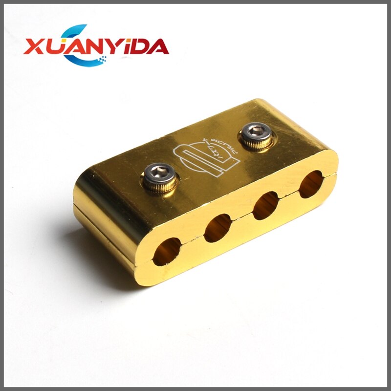 Aluminium Bougie Elektrische Draad Klem Separator Lijn Ontsteking Kabel Clip Voor Auto Decoratie: Goud