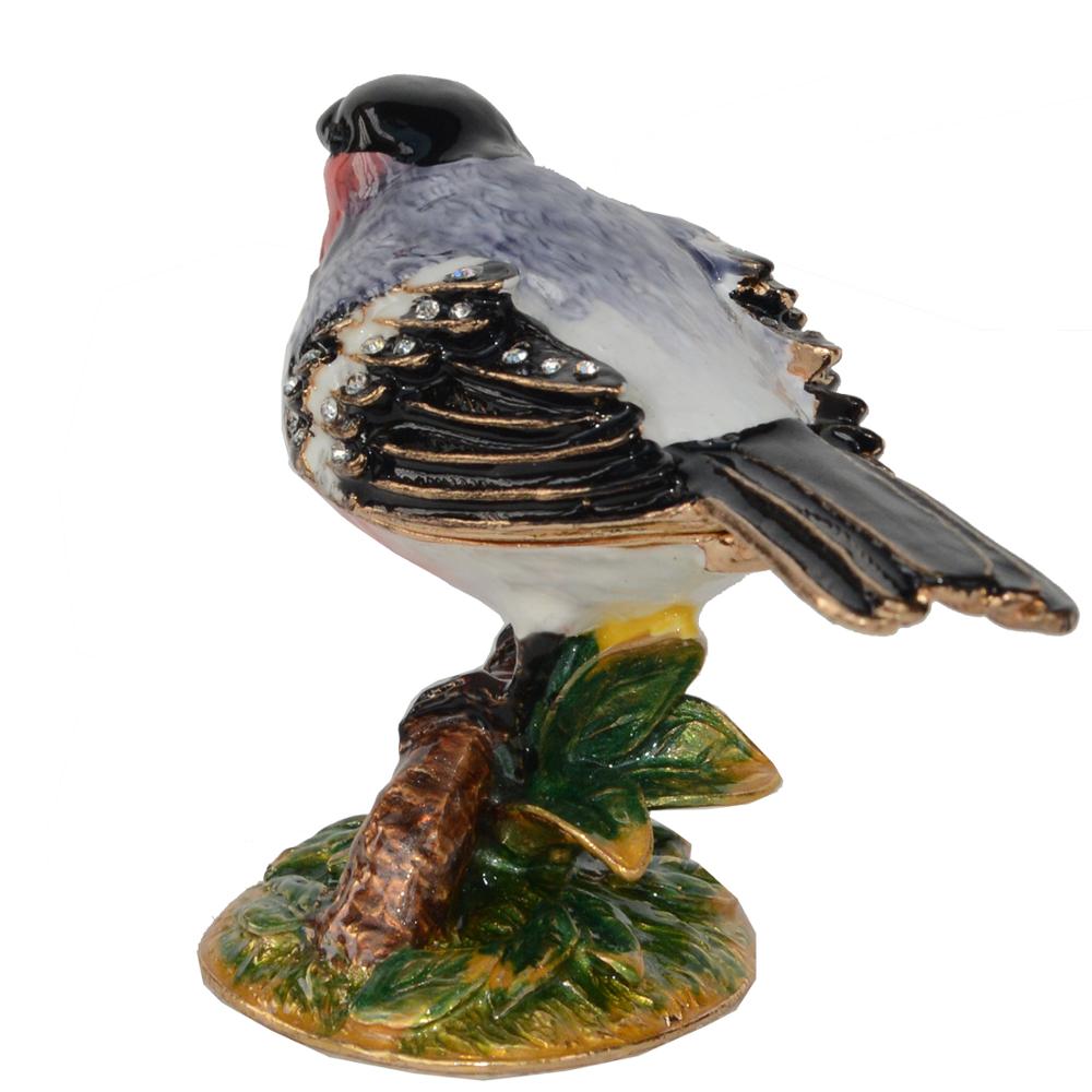 Bullfinch Bird Trinket Box, Recipiente De Jóias, Decoração De Metal, Presente De Natal Para Os Amantes, Home Tabletop