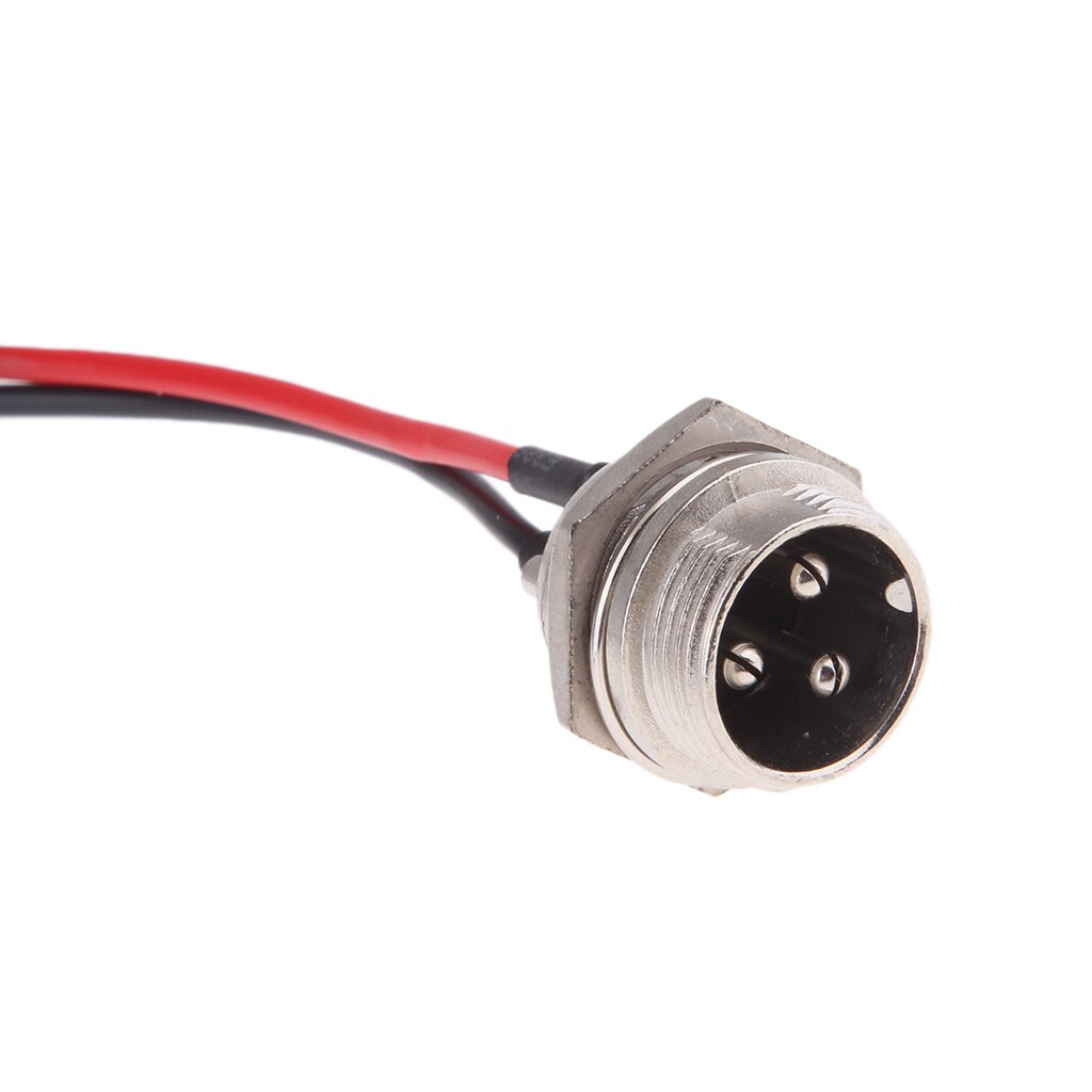 21cm Plastic E-Bike 3 Pins Male Battery Charger Connector/Plug Electric Bicycle