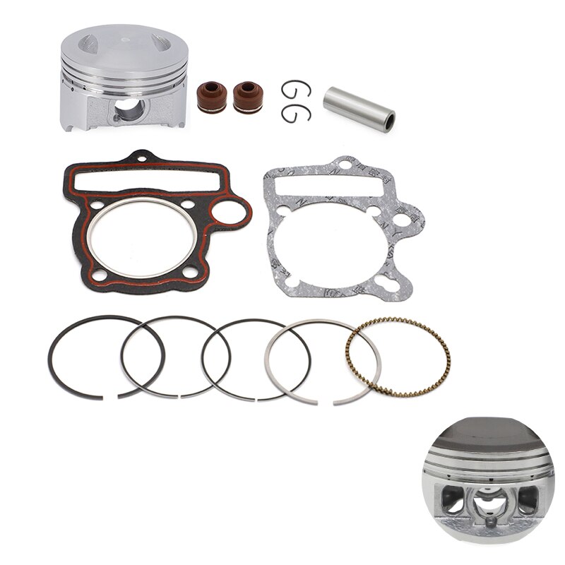 Complete Piston Kit Rings 1X For Stomp YX140 Pitbike Engines Gasket Oil Seal Diameter 56mm For Z140 Z3 140 Z2 Pit Bike WPB Demon