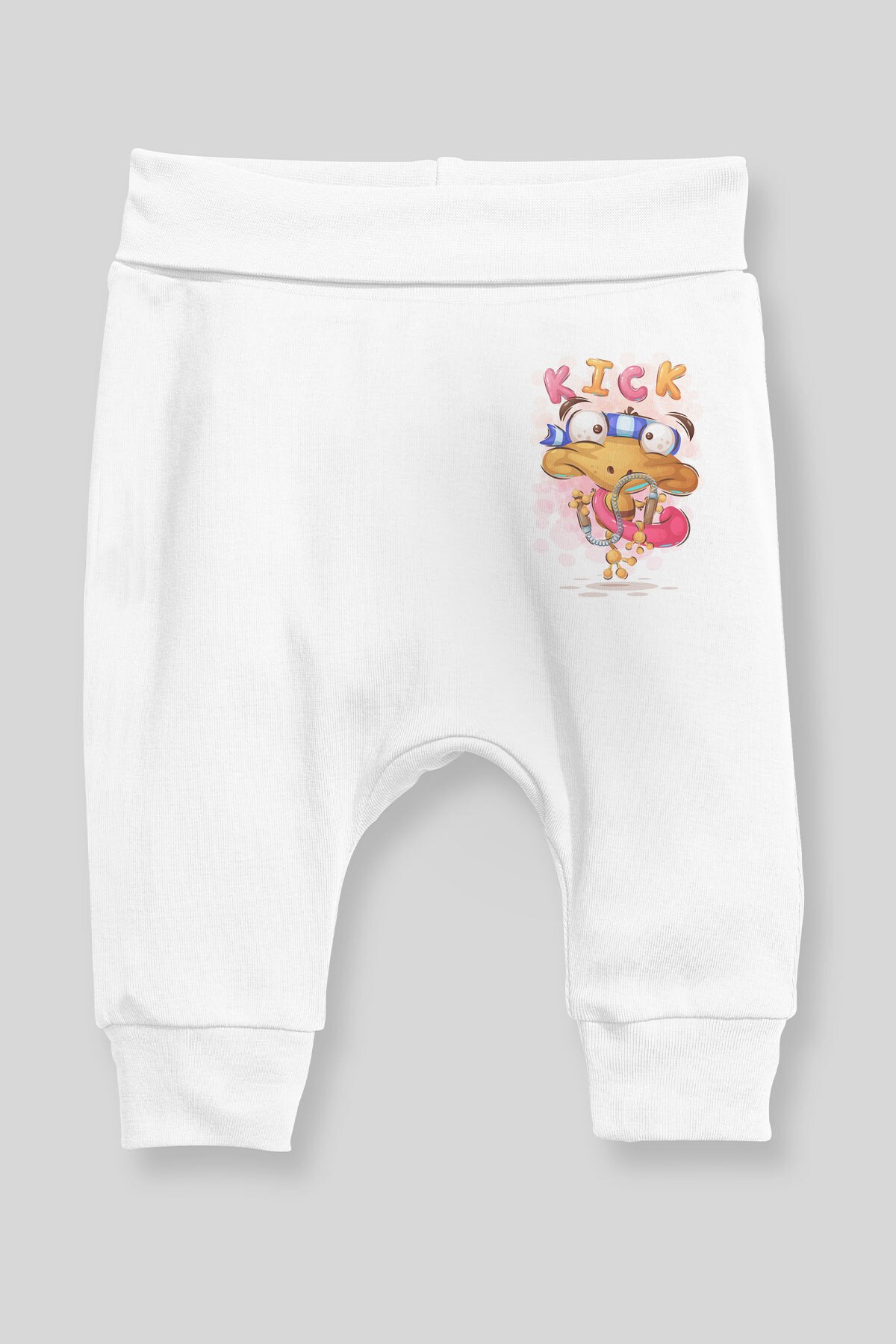 Angemiel baby spark slå frø baby dreng haremsbukser pantalon hvid