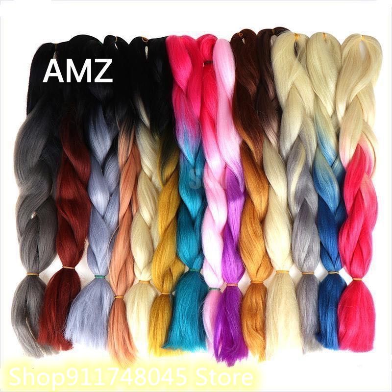 24'inch Synthetic Jumbo Twist Braiding Fiber Synthetic Hair Extensions women wig 10024th; In Stock
