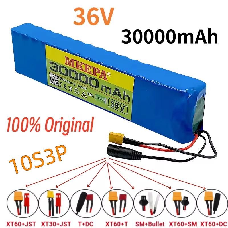 10S3P 36V 30000mAh 100% nowy akumulator litowo-jonowy odpowiedni do produktów elektrycznych, takich jak akumulator do skuterów