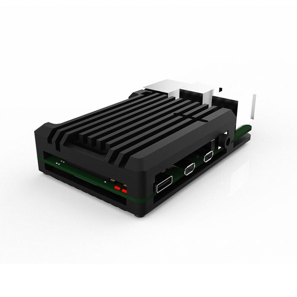 Raspberry Pi 3 Case Abs Behuizing 4 Kleuren Voor Raspberry Pi 2B/3B/3B +/4B Met drie Heatsink Stickers