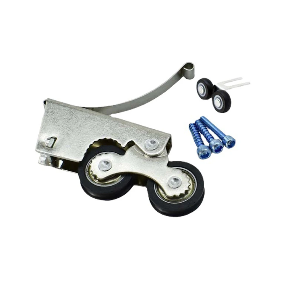 Schuifdeur Roller Dubbele Wiel Garderobe Deur Katrol Roller Stille Schuifwiel Katrol Kast Schuifwiel Hardware: Beige