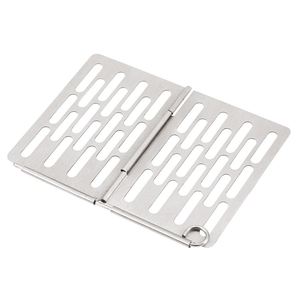 Mini rostfritt stål fällbar grillkorg bärbar grillkorg galler galler picknick grill camping spis tillbehör