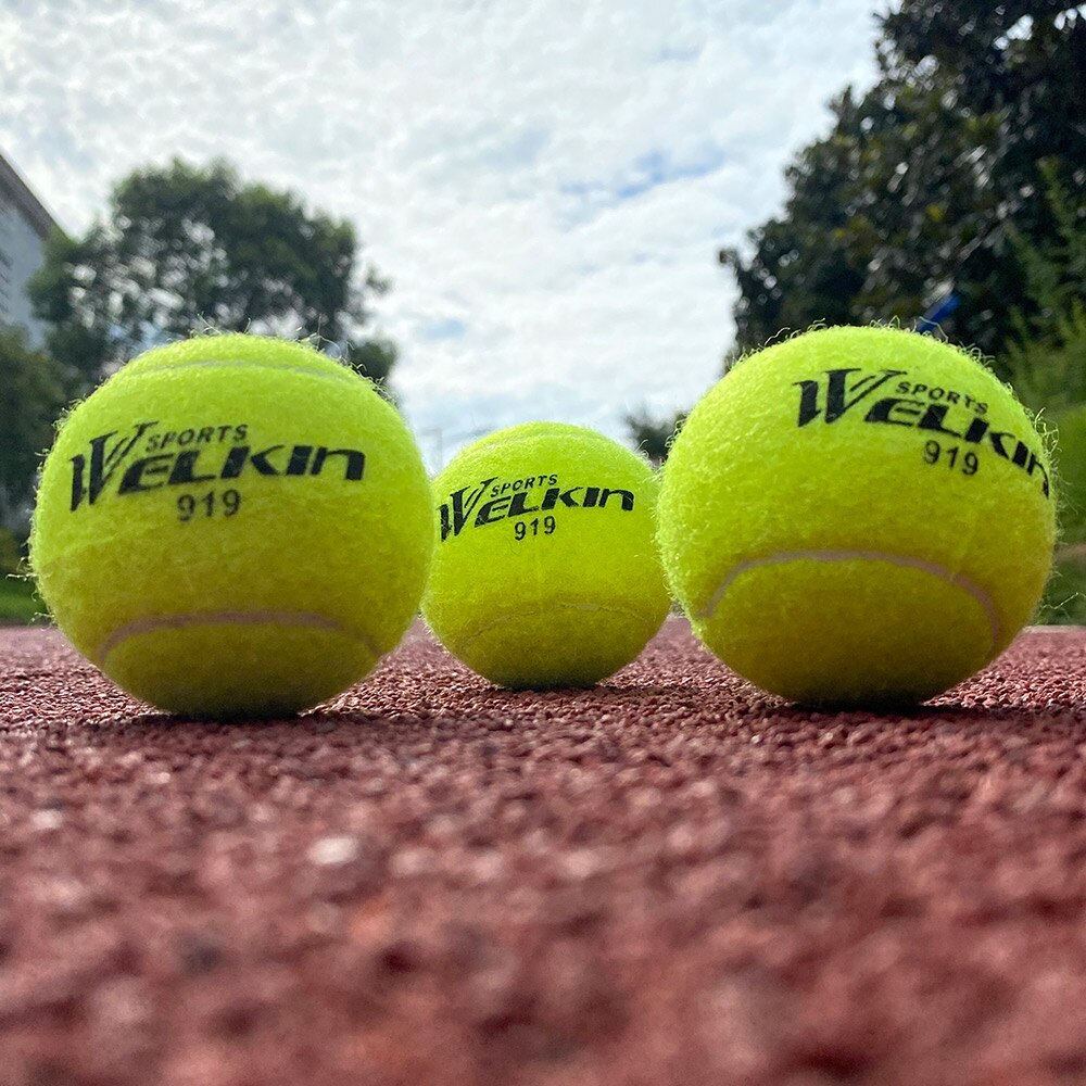 Wilkin 919 tennisbolde konkurrence træning tennisbolde høj elastisk modstand sports tennisbold 3 stk i æske