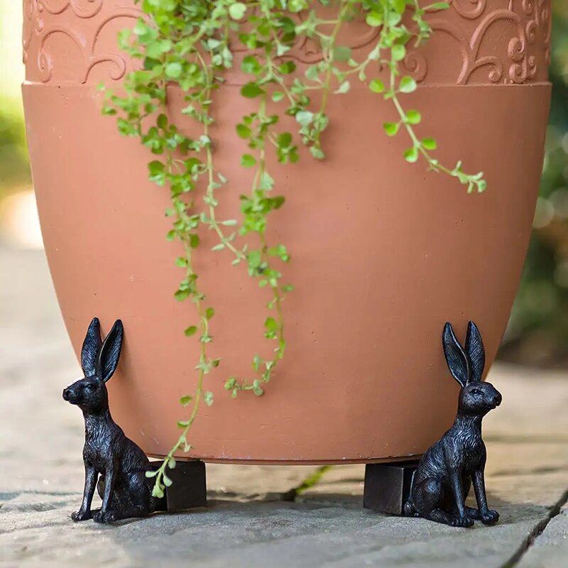 3 stücke Blumentopf Fuß Hund/katze/kaninchen Statue Blumentopf Pflanzer Fuß Topf Unterstützung Fuß handgefertigt Garten dekoration EL