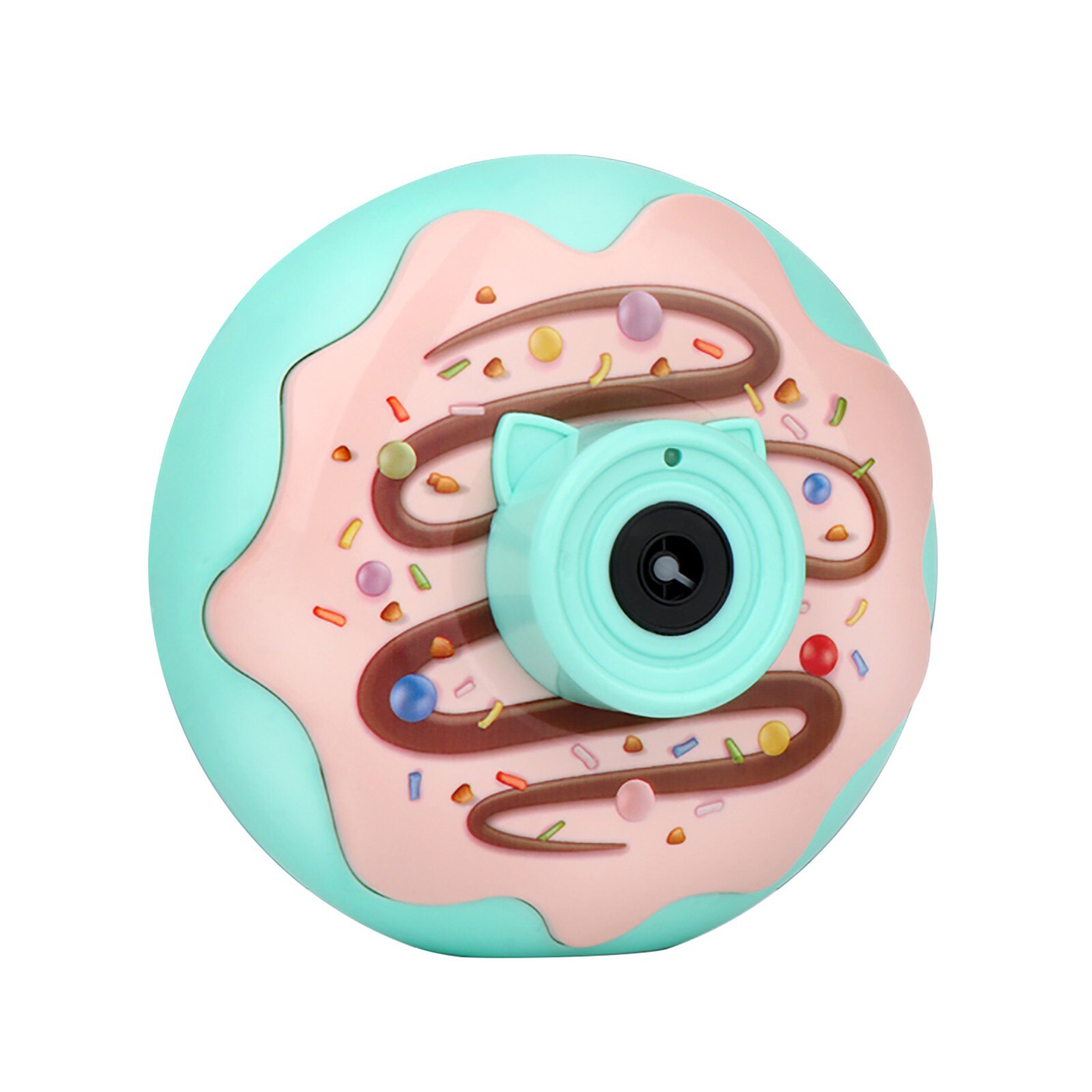 Kinderen Speelgoed Lichte Muziek Donut Bubble Camera Een-Knop Automatische Zeep Bubble Generator Hobby Verjaardag Speelgoed Voor Kinderen: B