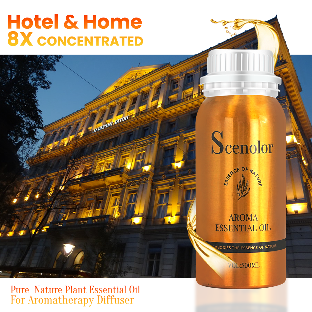 Difusor de fragrância para quarto de hotel, 500ml, para casa, ambientador, dispositivo de perfume, purificador de ar, umidificador, carro, óleo essencial