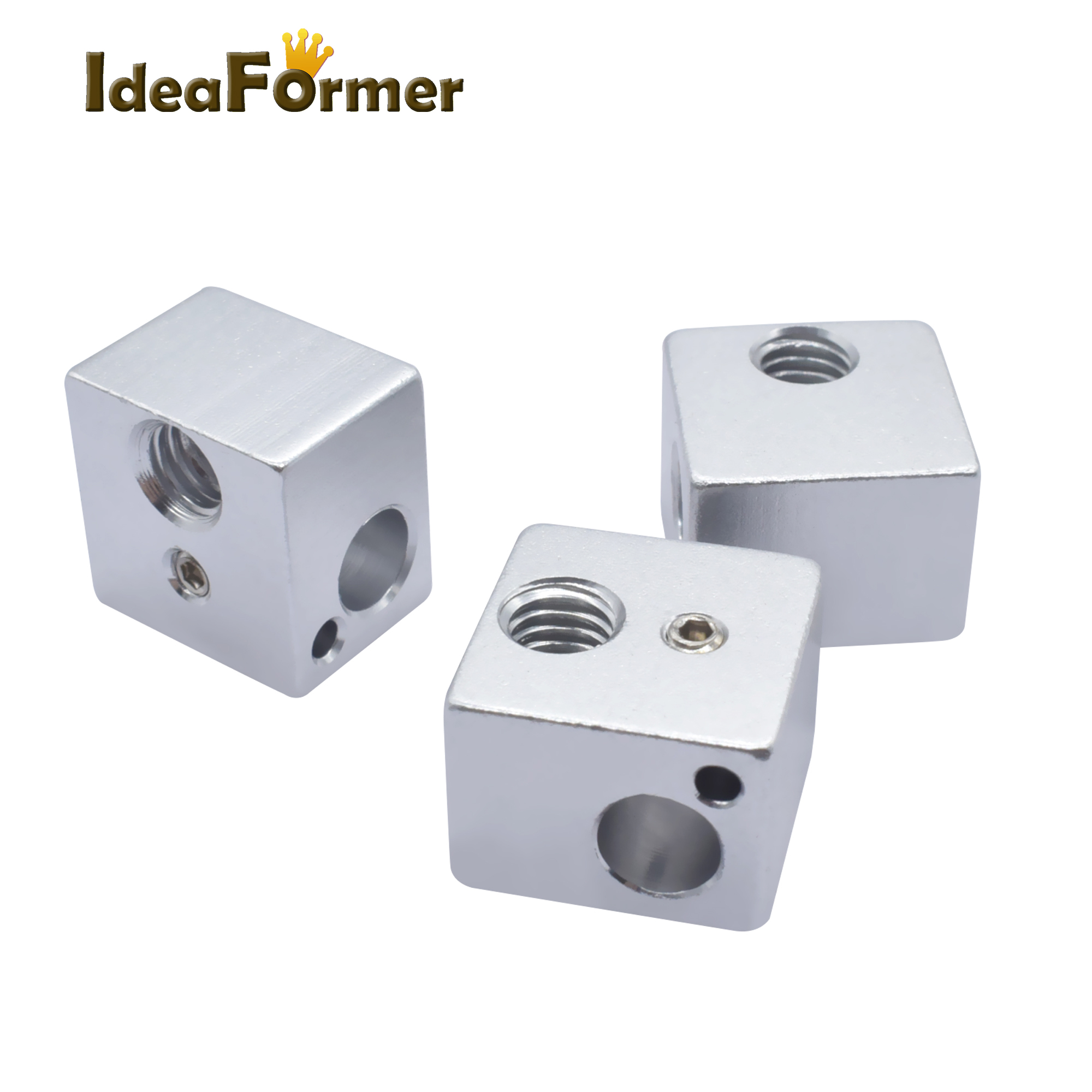 E3D Aluminium Heating Block For V5 J-head Oxidation Process V5 Heat Block MK7/MK8 Extruder Kossel And Prusa i3 3D Printer Parts