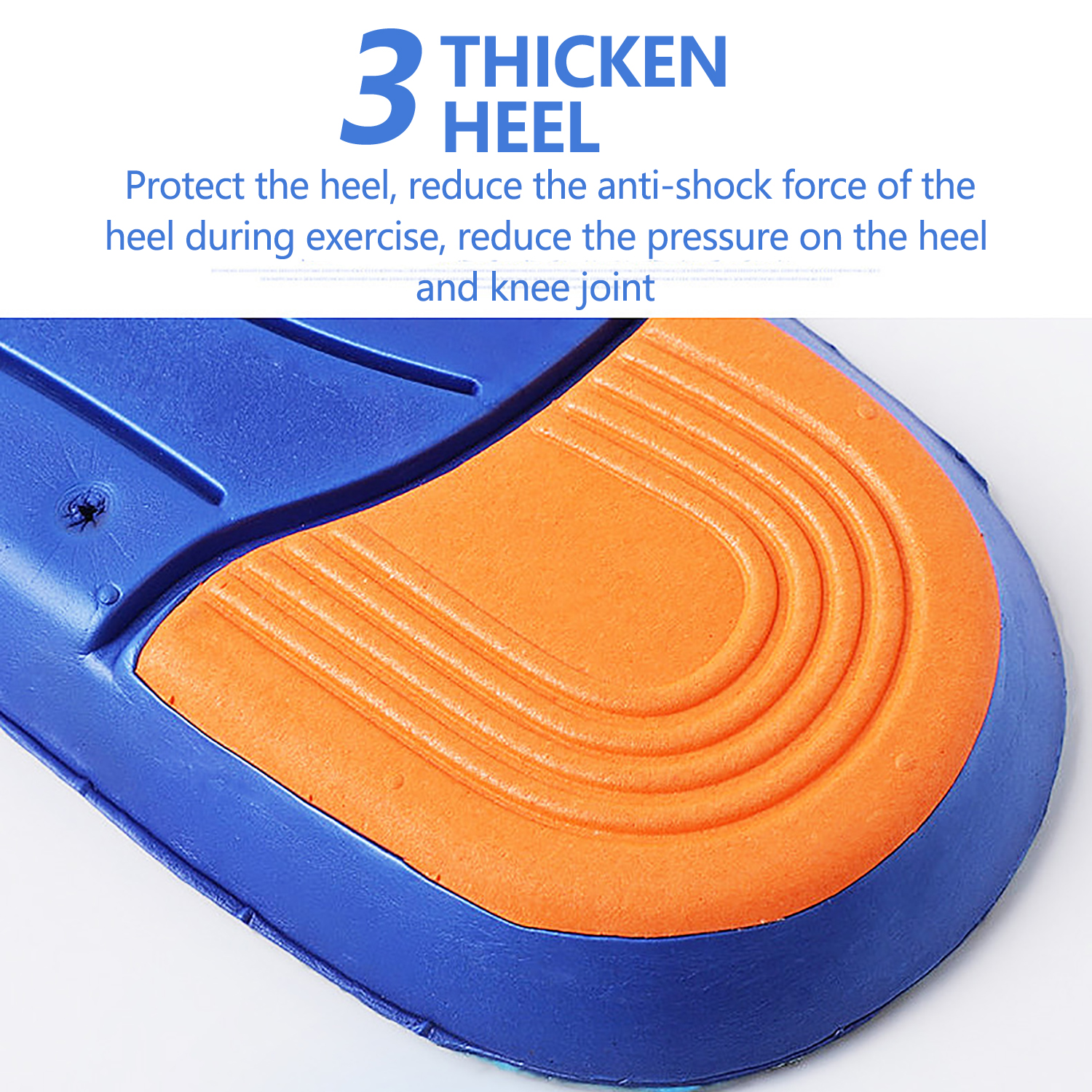 Elastic Memory Sports Insoles Support Foot Pain Massaging Silicone Insoles Gel Soft Sport Shoes Pad for Women Men Sneakers Sole