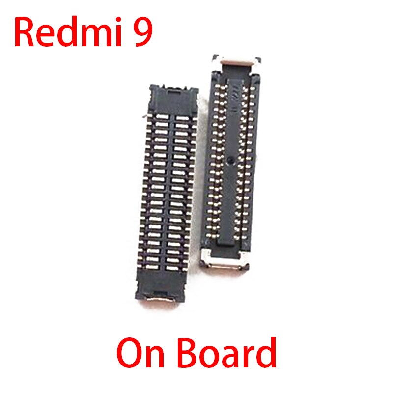 2Stck 40Stift LCD Anzeige Bildschirm FPC Verbinder ein Bord Für Xiaomi Redmi 9A 9 9C USB Ladegerät Ladung Hafen auf biegen Kabel 30 60 Stift