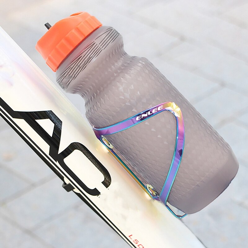 ENLEE Bike Water Bottle Holder Aluminum Alloy Bicycle Water Bottle Cage Lightweight and Strong for Road Mountain Bikes